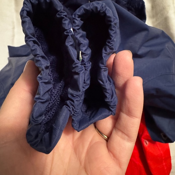 L.L. Bean Toddlers' Discovery EUC Rain Jacket Colorblock, Size 2T, (Red/Blue) - Picture 13 of 14